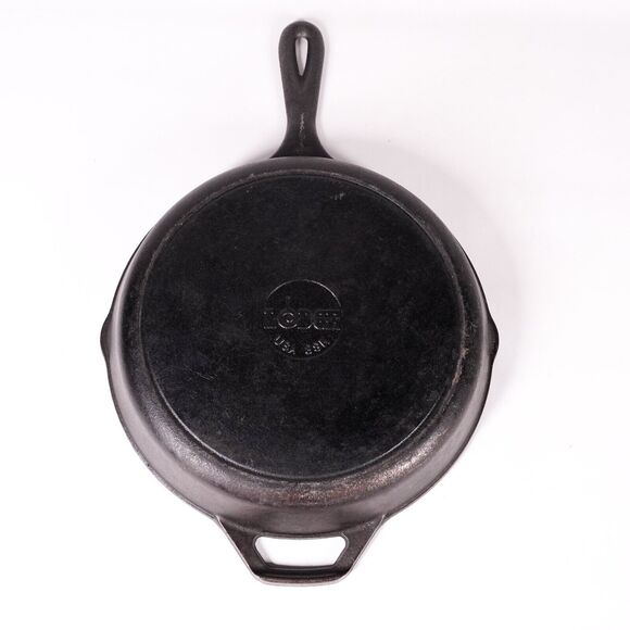 Lodge Cast Iron Skillet 10" Frying Pan Camping Cookware Camper Cooking Black - Picture 2 of 6